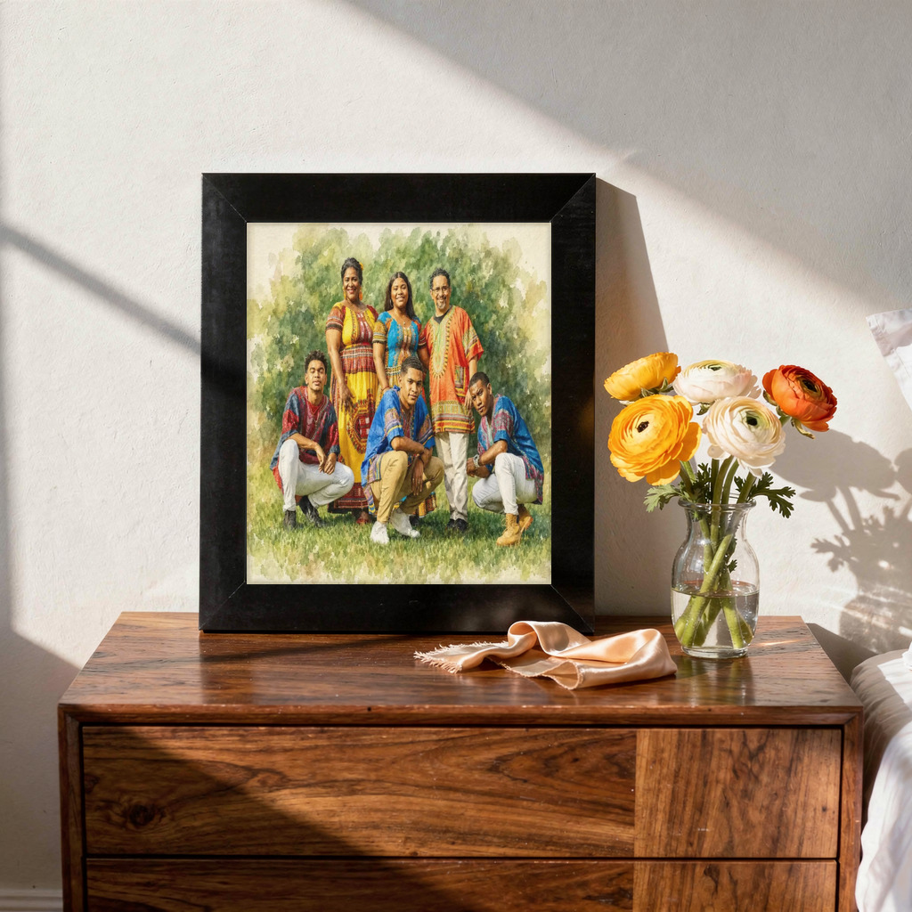 The exact Signature Watercolor artwork shown on Soft and timeless — the safest Mother's Day pick.