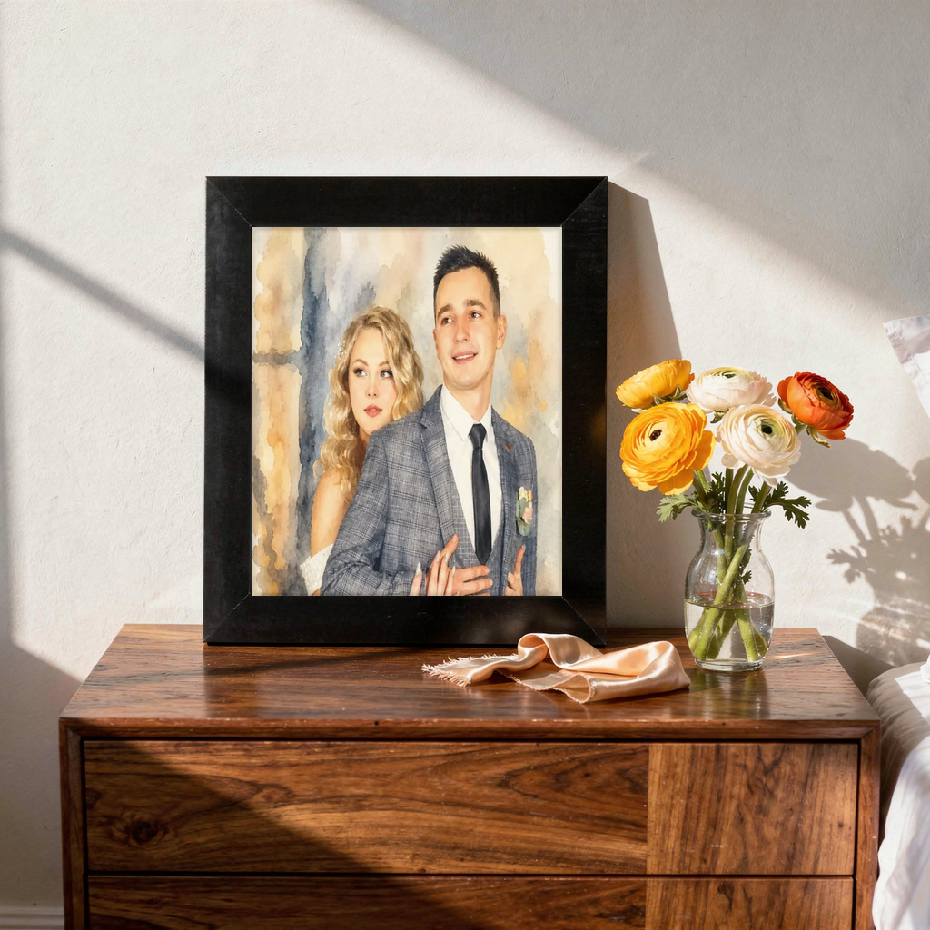 See the portrait first. Choose how to keep it. sample