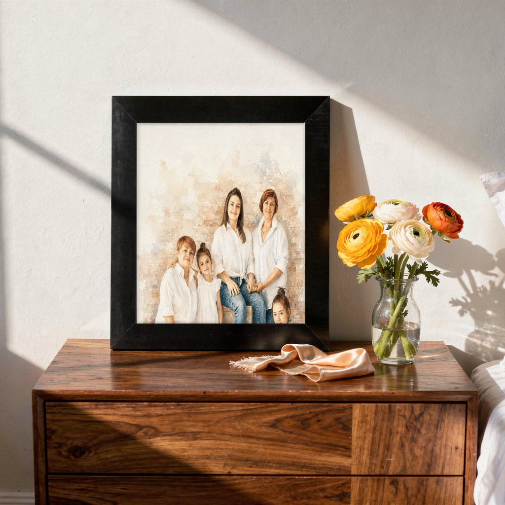 Custom portrait gifts for Mom sample