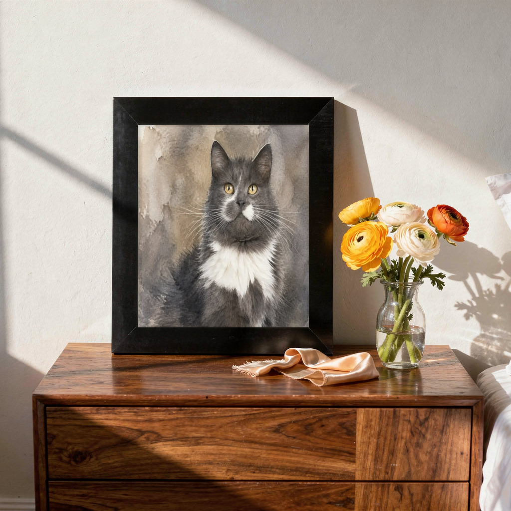 Pet portrait style example for the Ragdoll guide