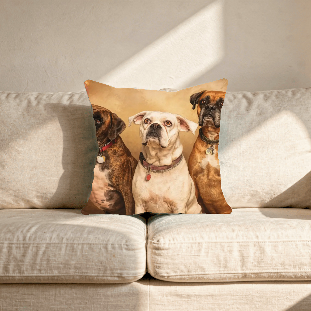 The exact Celebration Storybook artwork shown on Pop Art throw pillow — accent piece for the new shared couch.