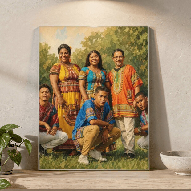 Illustrative Modern Editorial portrait on Acrylic Print
