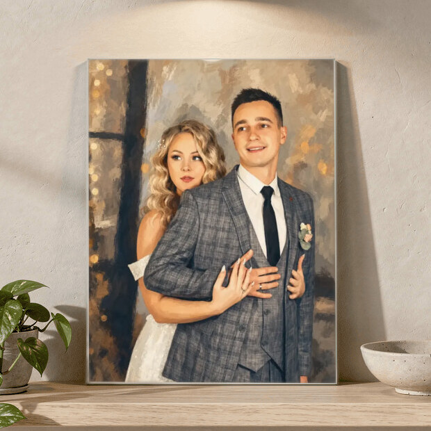 Illustrative Modern Editorial portrait on Acrylic Print