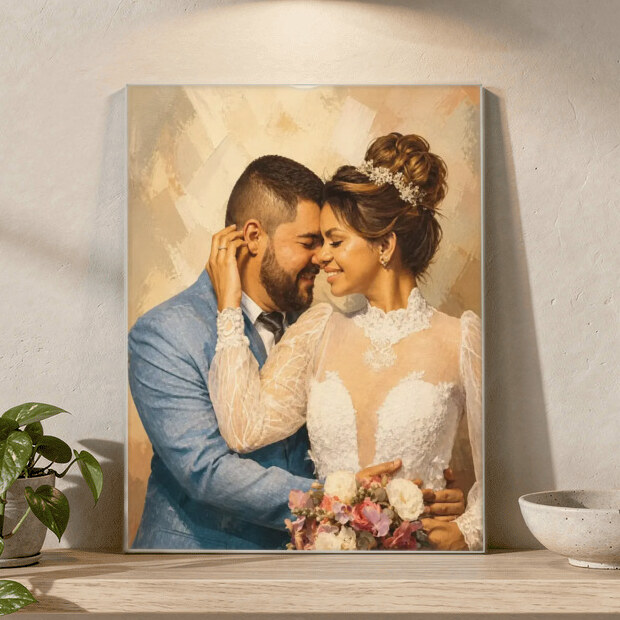 Illustrative Modern Editorial portrait on Acrylic Print
