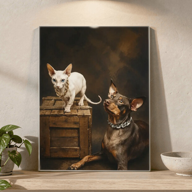 Illustrative Modern Editorial portrait on Acrylic Print