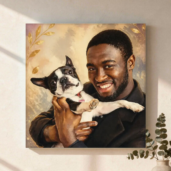 Illustrative portrait example on Canvas Wall Art