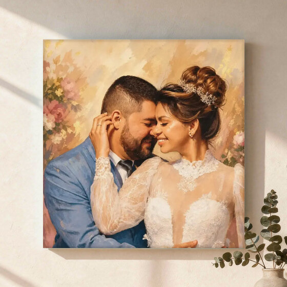 Illustrative Celebration Storybook portrait on Canvas Wall Art