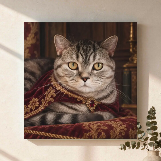 Illustrative Royal Heritage portrait on Canvas Wall Art