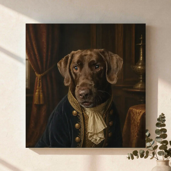Illustrative Royal Heritage portrait on Canvas Wall Art