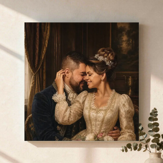 Illustrative Royal Heritage portrait on Canvas Wall Art