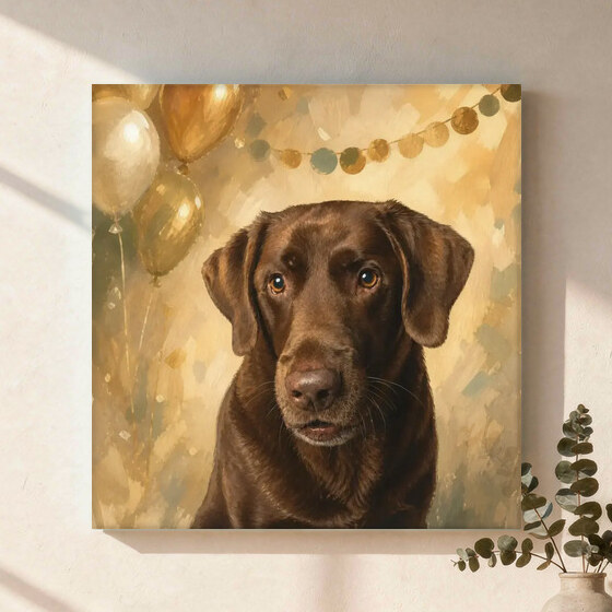 Illustrative Celebration Storybook portrait on Canvas Wall Art