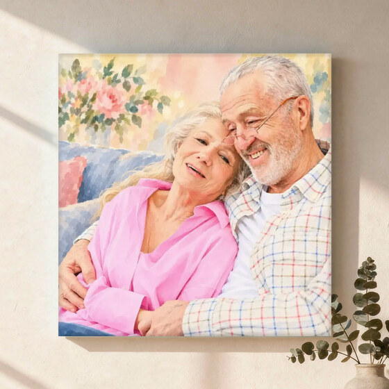 Illustrative Celebration Storybook portrait on Canvas Wall Art