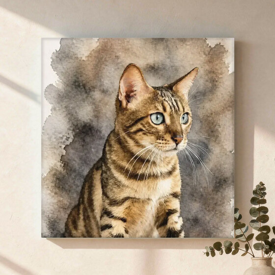 Illustrative portrait example on Canvas Wall Art