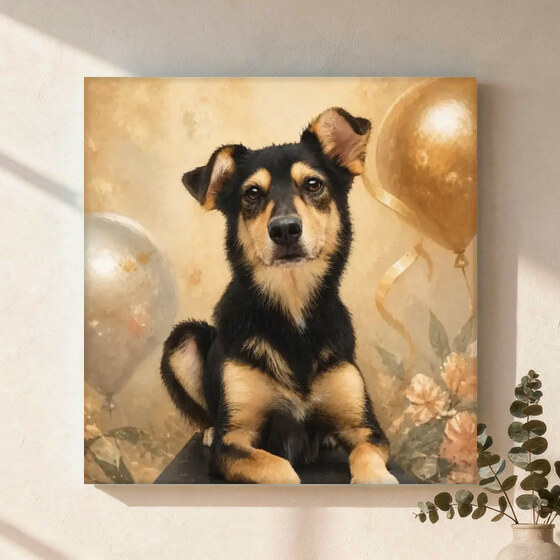 Illustrative Celebration Storybook portrait on Canvas Wall Art