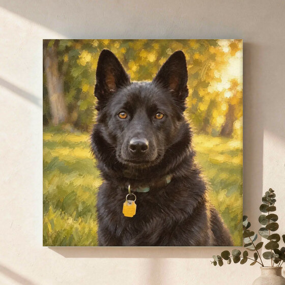 Illustrative portrait example on Canvas Wall Art