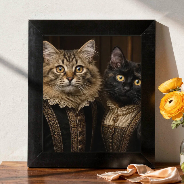 Illustrative Royal Heritage portrait on Framed Print