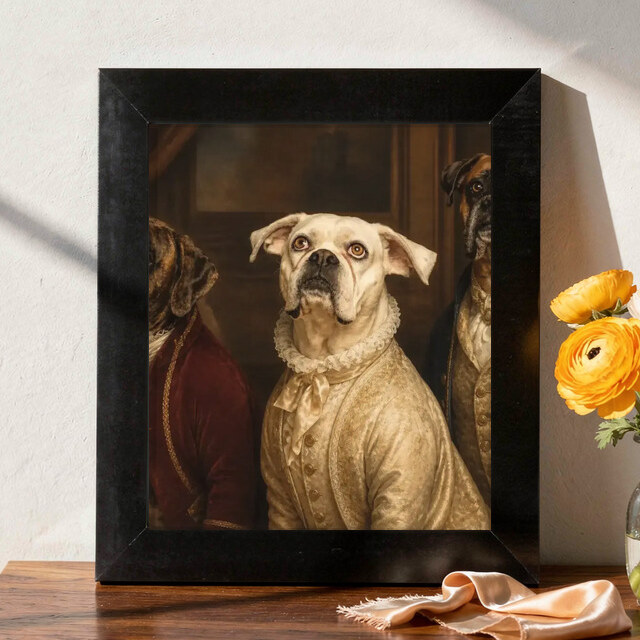 Illustrative Royal Heritage portrait on Framed Print
