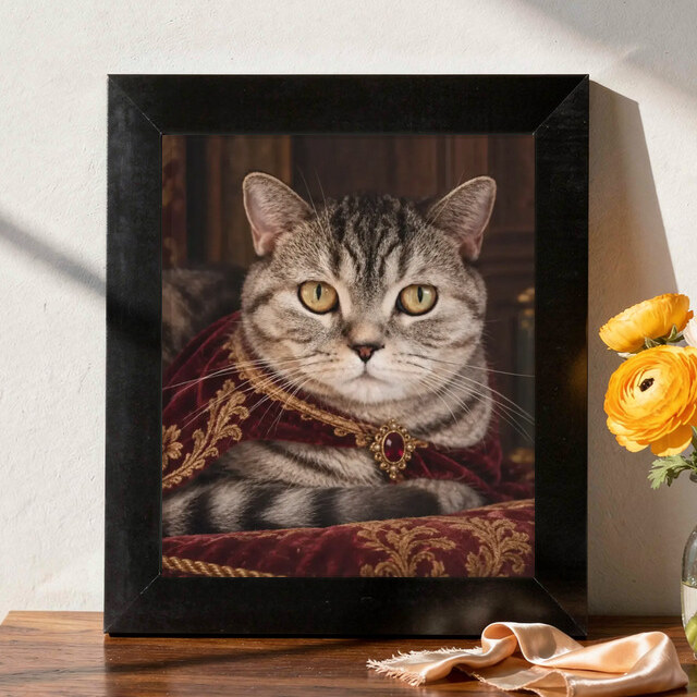 Illustrative Royal Heritage portrait on Framed Print