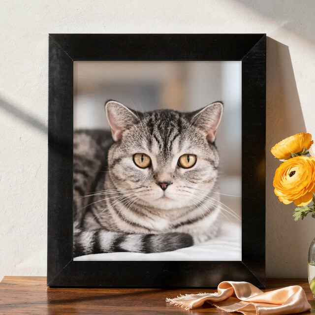 Photorealistic artwork shown on Framed Print
