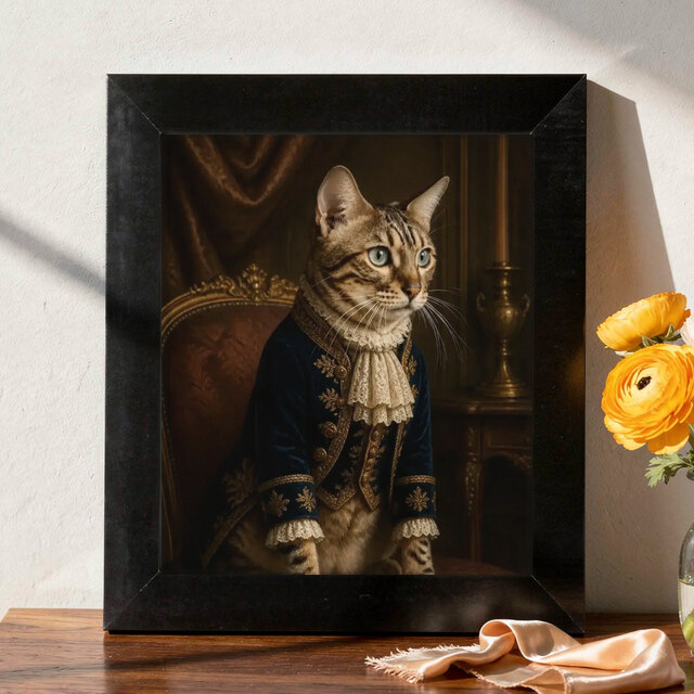 Illustrative Royal Heritage portrait on Framed Print