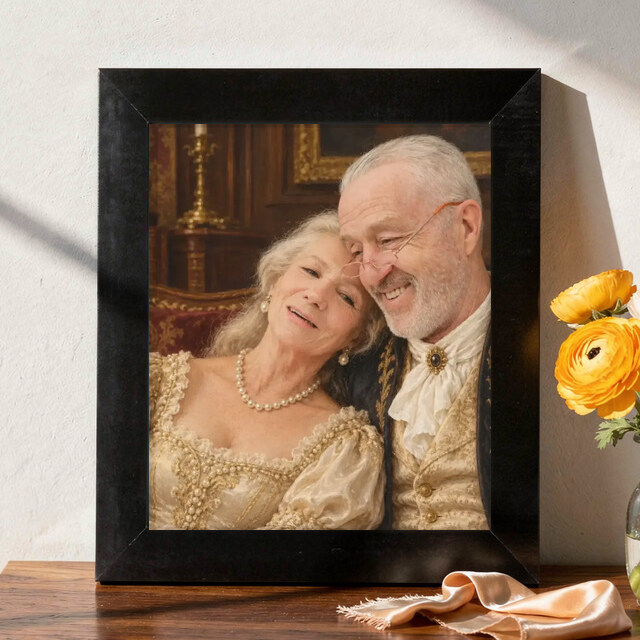 Illustrative Royal Heritage portrait on Framed Print