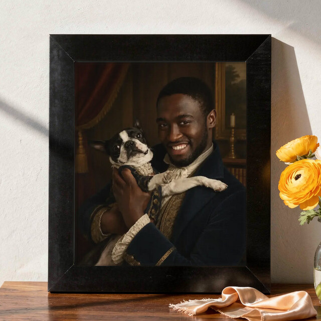 Illustrative Royal Heritage portrait on Framed Print