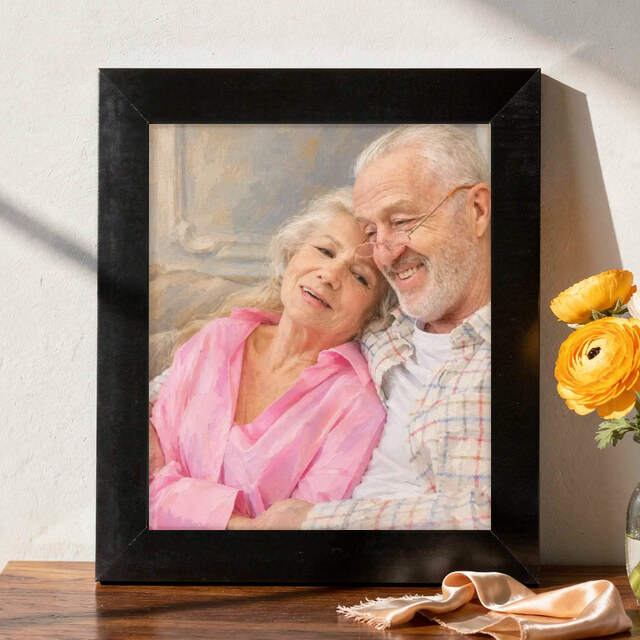 Illustrative Museum Oil portrait on Framed Print