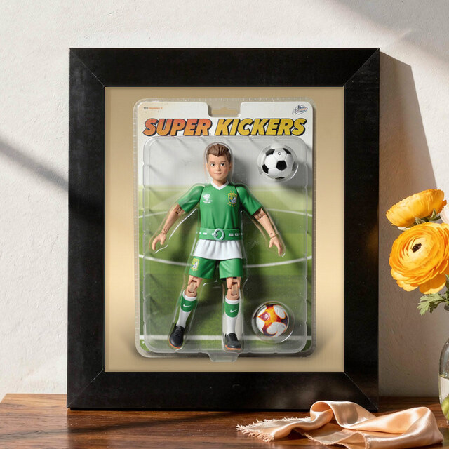 Action Figure artwork shown on Framed Print