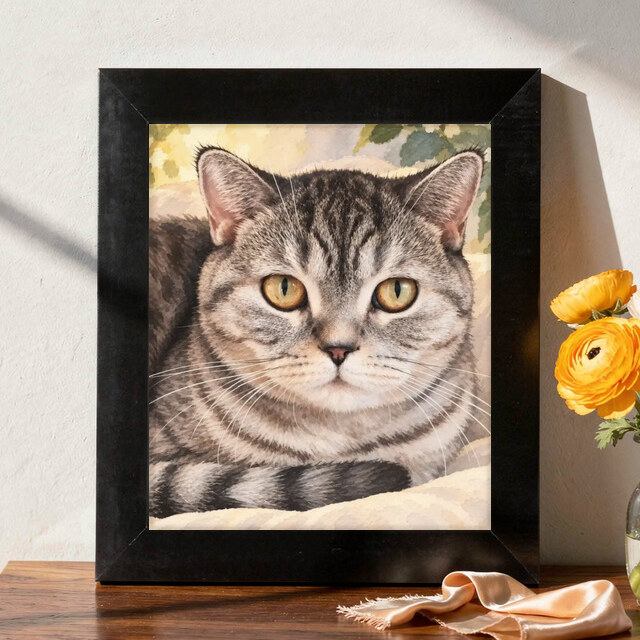 Illustrative Celebration Storybook portrait on Framed Print