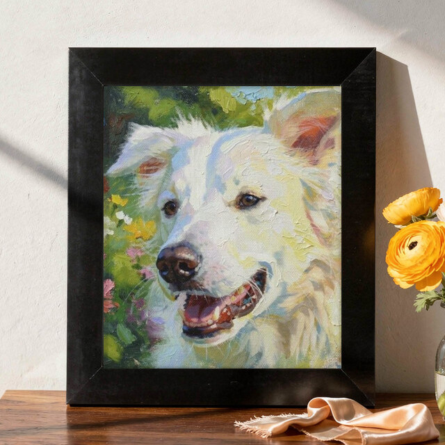 Impressionist artwork shown on Framed Print