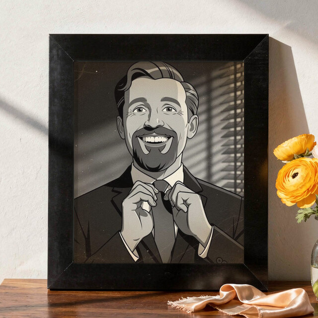 Film Noir artwork shown on Framed Print