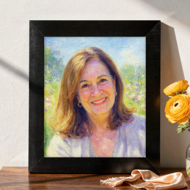 Impressionist artwork shown on Framed Print