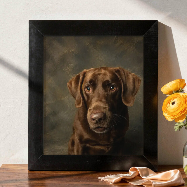 Illustrative Museum Oil portrait on Framed Print