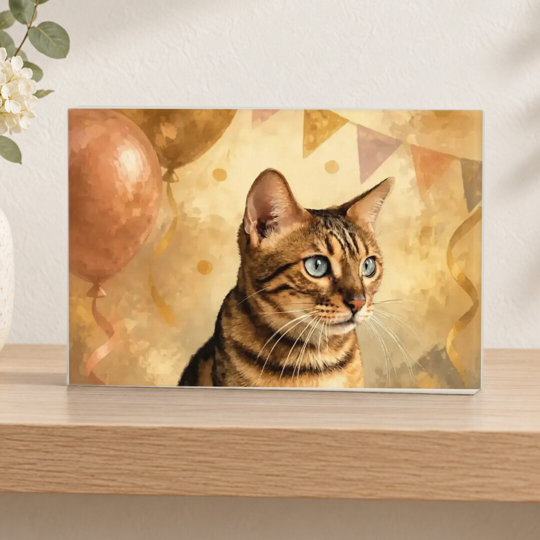 Illustrative Celebration Storybook portrait on Tabletop Canvas