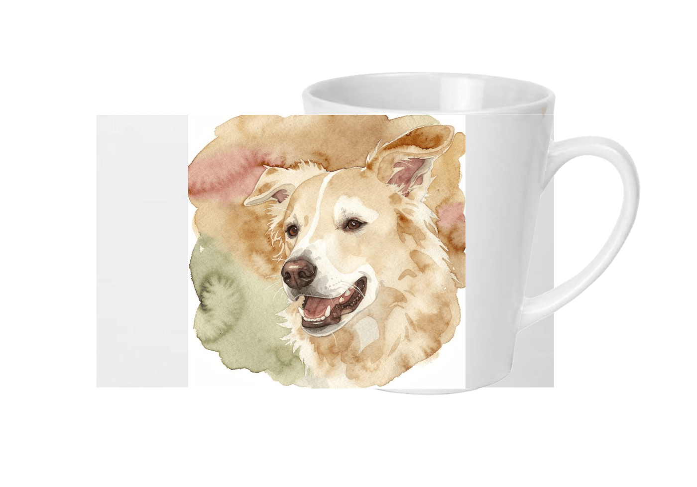 Ceramic mug printed with the portrait