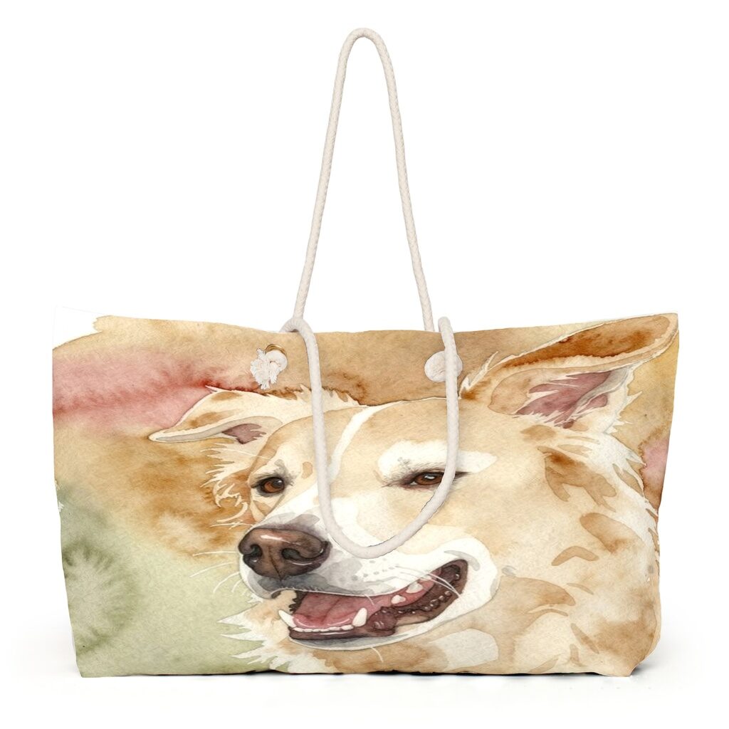 Weekender tote printed with the portrait