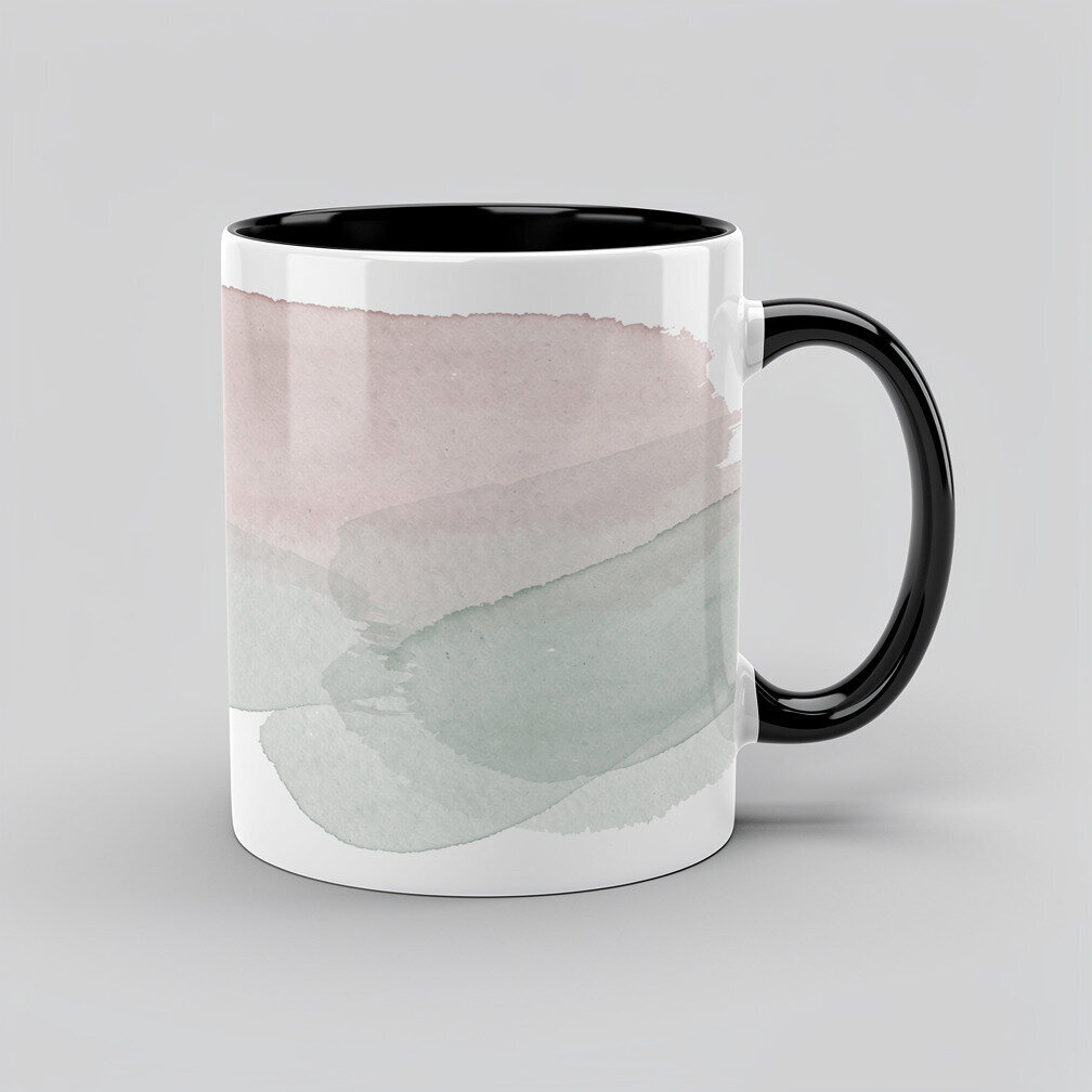 Custom photo accent mug