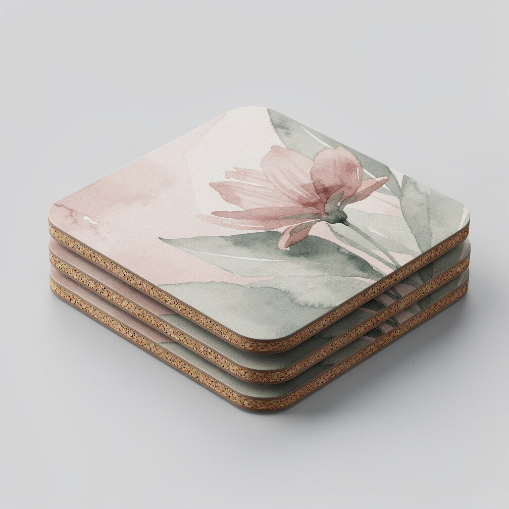 Custom photo cork coasters