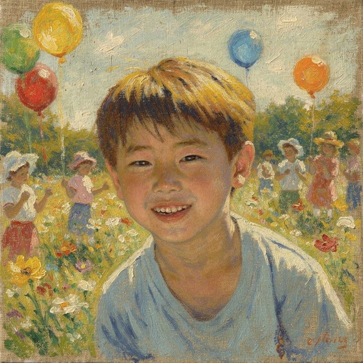 Impressionist portrait sample