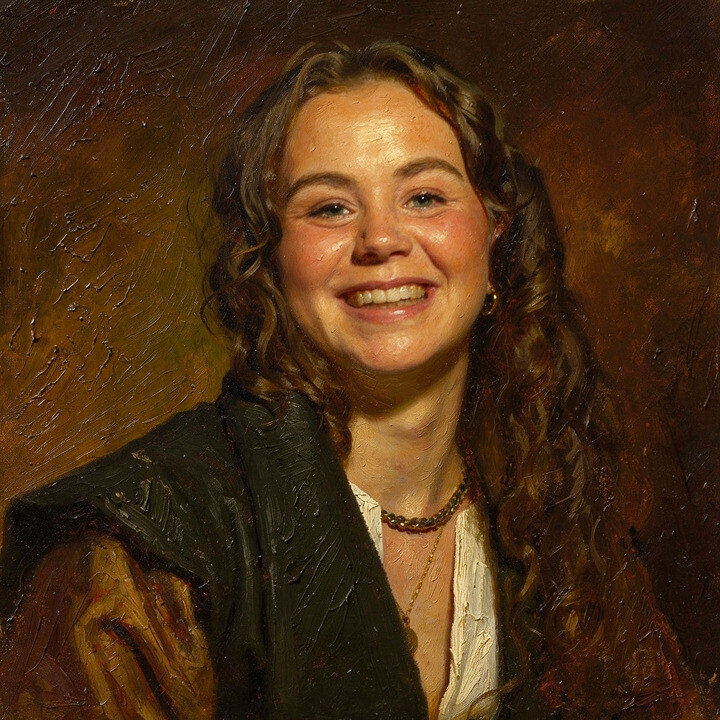 Oil Painting portrait sample