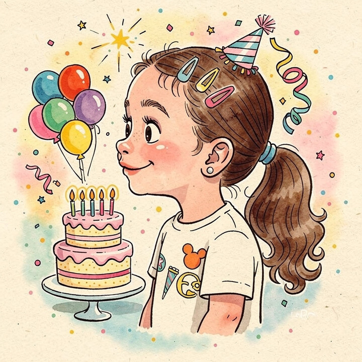 Birthday Caricature portrait sample