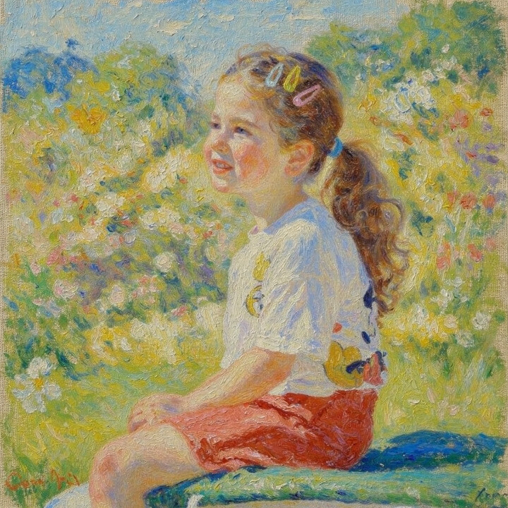 Impressionist portrait sample