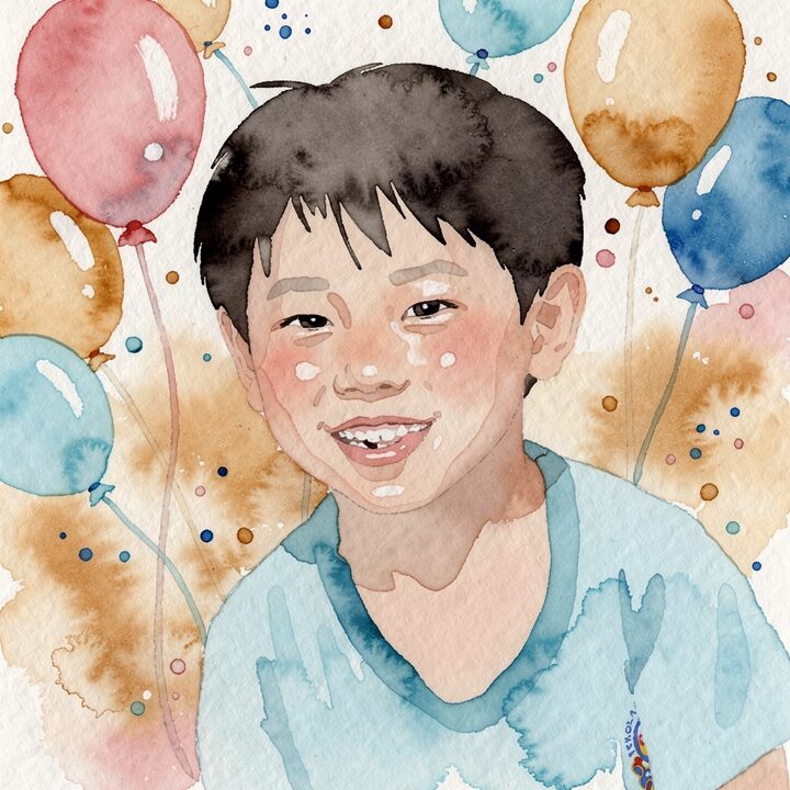 Watercolor portrait sample
