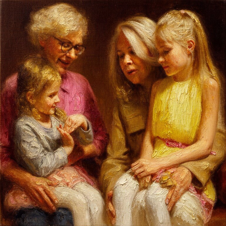Oil Painting portrait made from the original photo