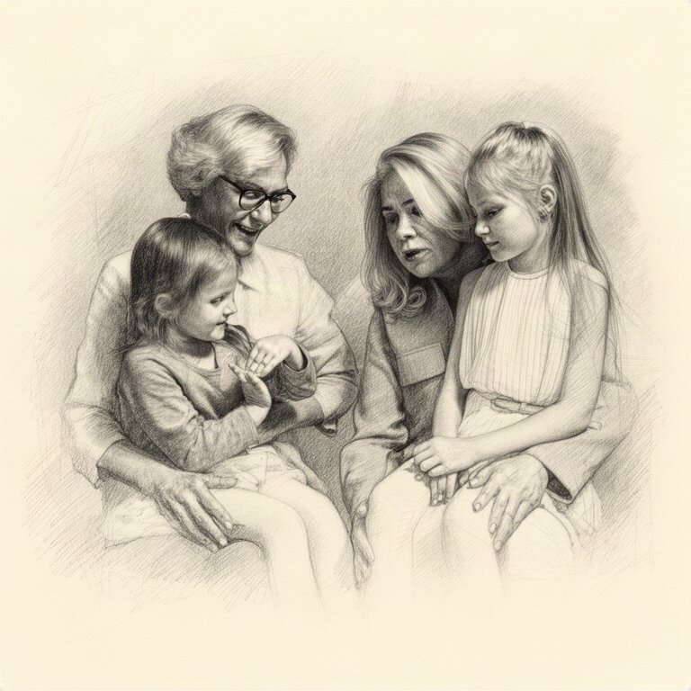 Pencil Sketch portrait made from the original photo
