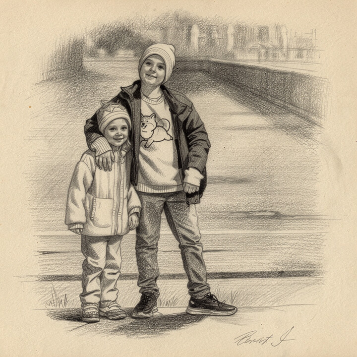 Pencil Sketch portrait sample