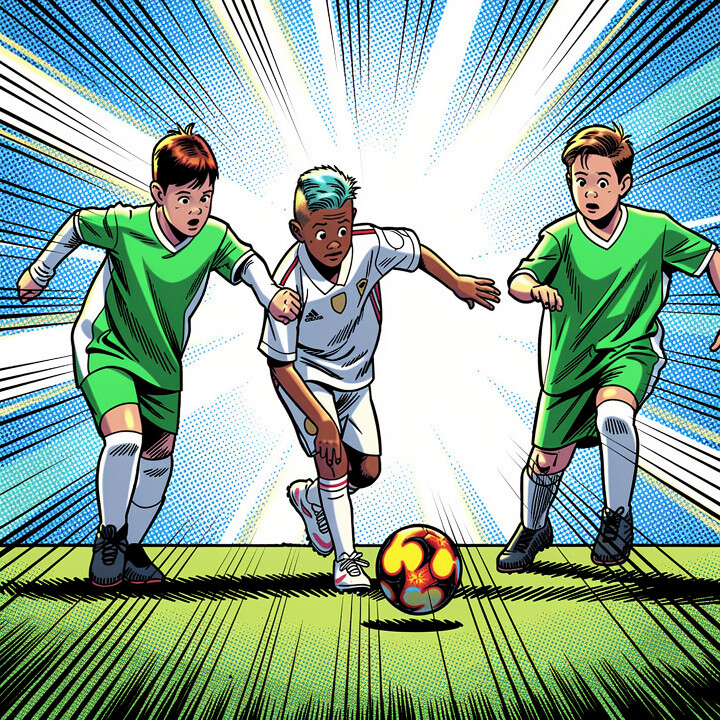 Comic Book Hero portrait sample