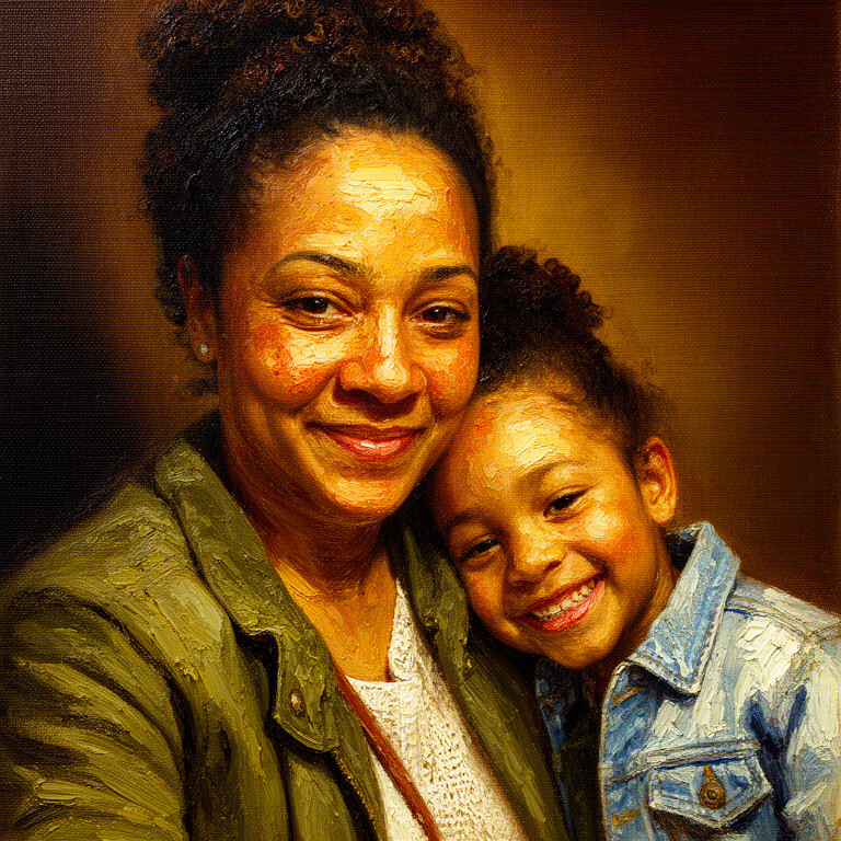 Oil Painting portrait sample