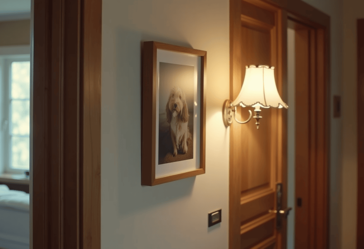 Step 4 — Add accent lighting if the wall is dim