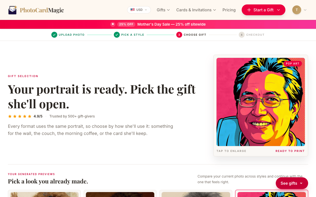 Step 3 — Generate your preview